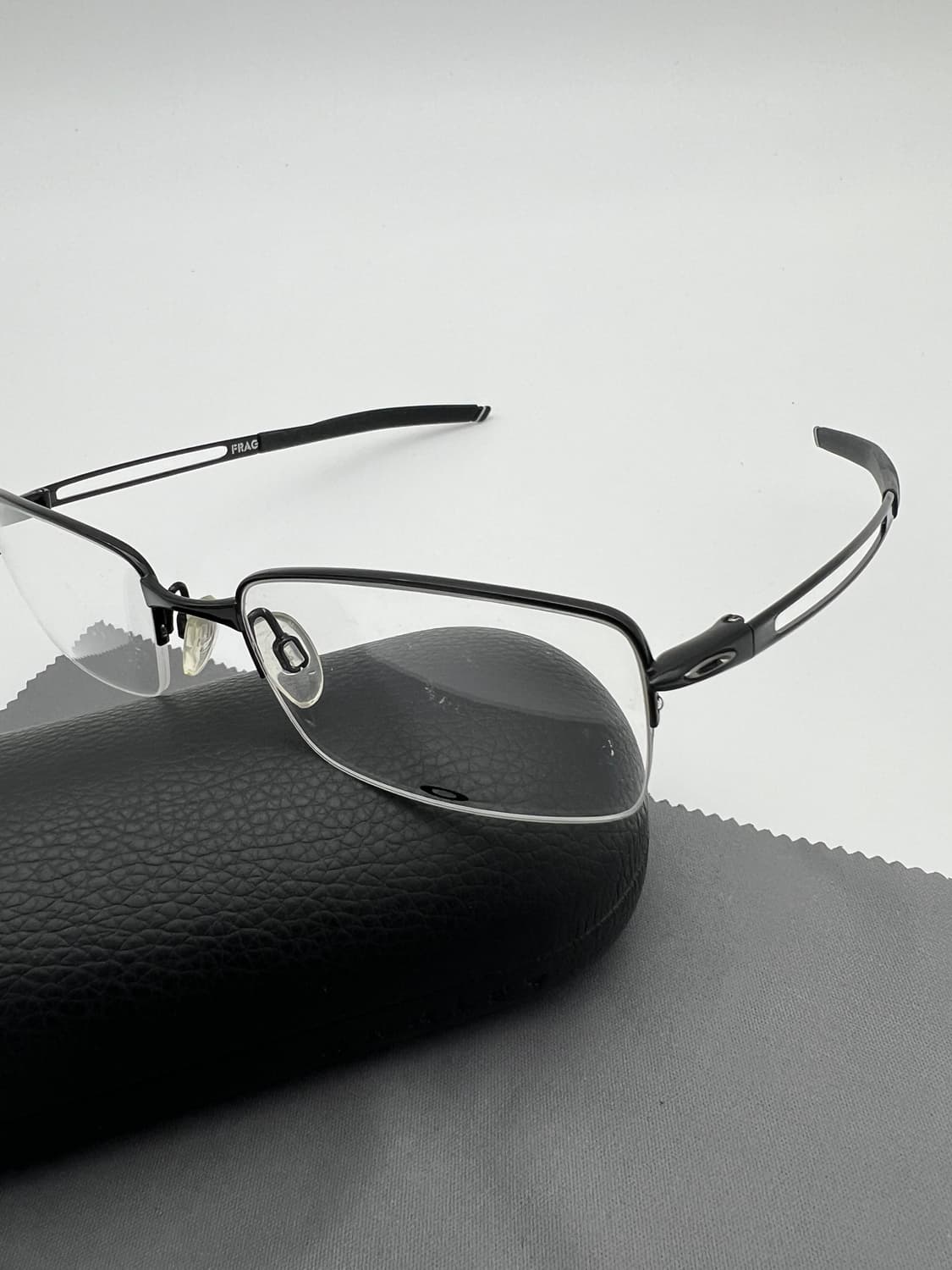 오클리 OAKLEY 반무테 스퀘어 안경 OX5045-0153 FRAG 상품이미지5