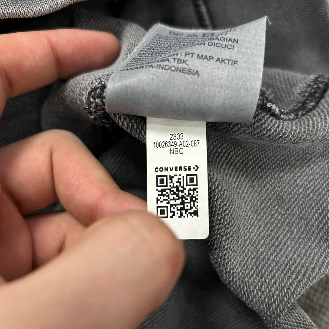 컨버스 X 어콜드워 피그먼트 워싱 맨투맨(L) 상품이미지4