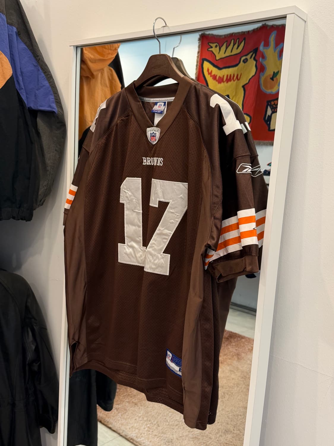 00s Reebok 리복 NFL 클리블랜드 브라운스 No.17 풋볼 저지 상품이미지1