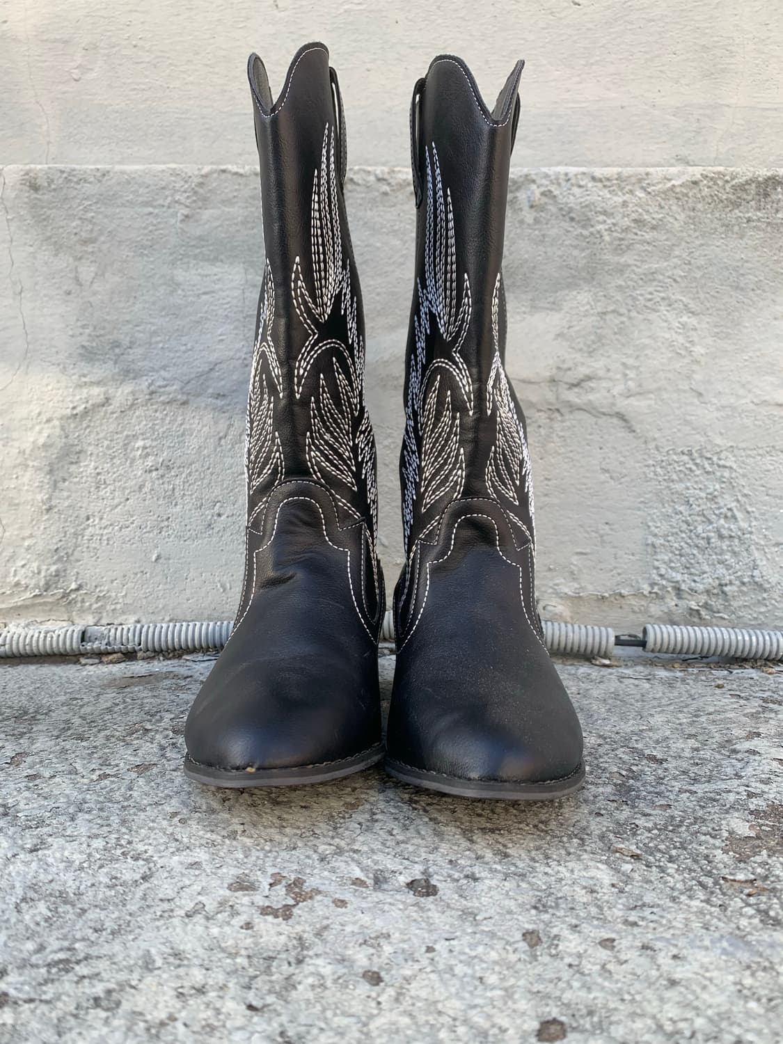 JPN vtg 웨스턴 블랙 부츠 상품이미지3