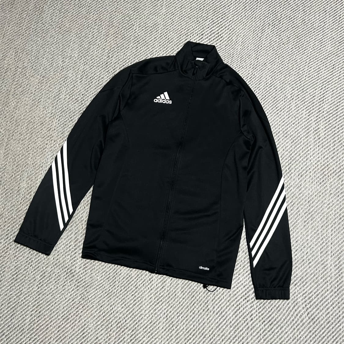 [L] adidas 아디다스 sere14 검/흰 사선 집업 져지 상품이미지2