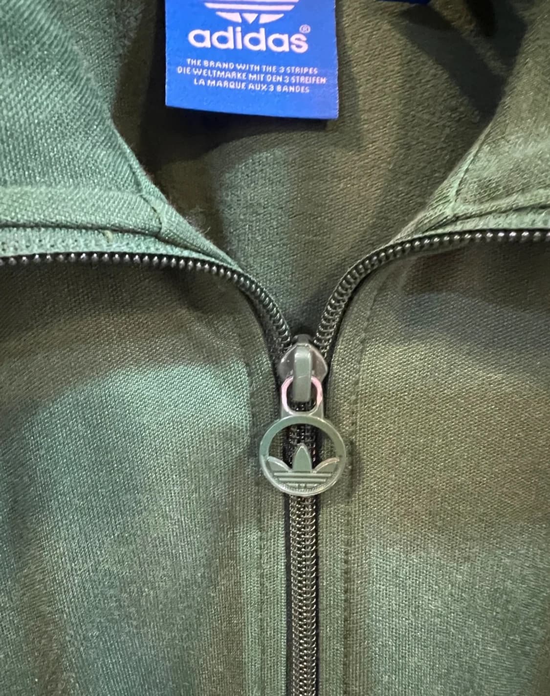 아디다스 그린 삼선트랙탑 저지집업점퍼
 상품이미지4