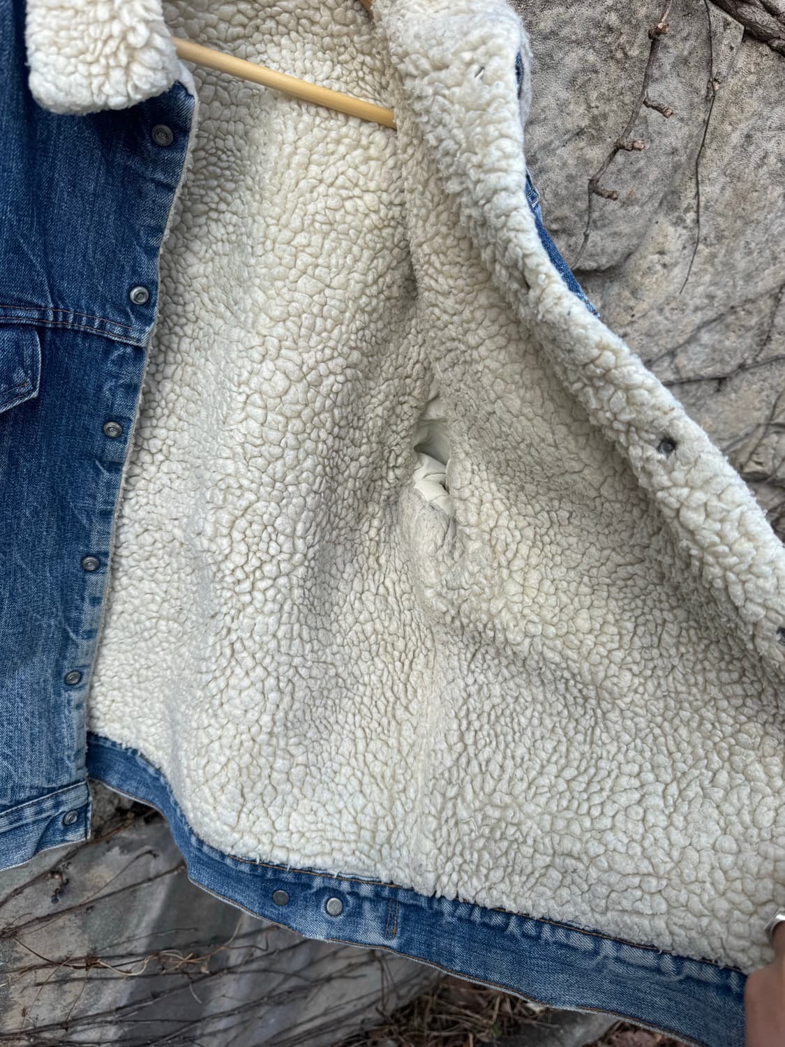 70s 리바이스 빈티지 레드탭 쉐르파 안감 데님 트러커 자켓 웨스턴 상품이미지7