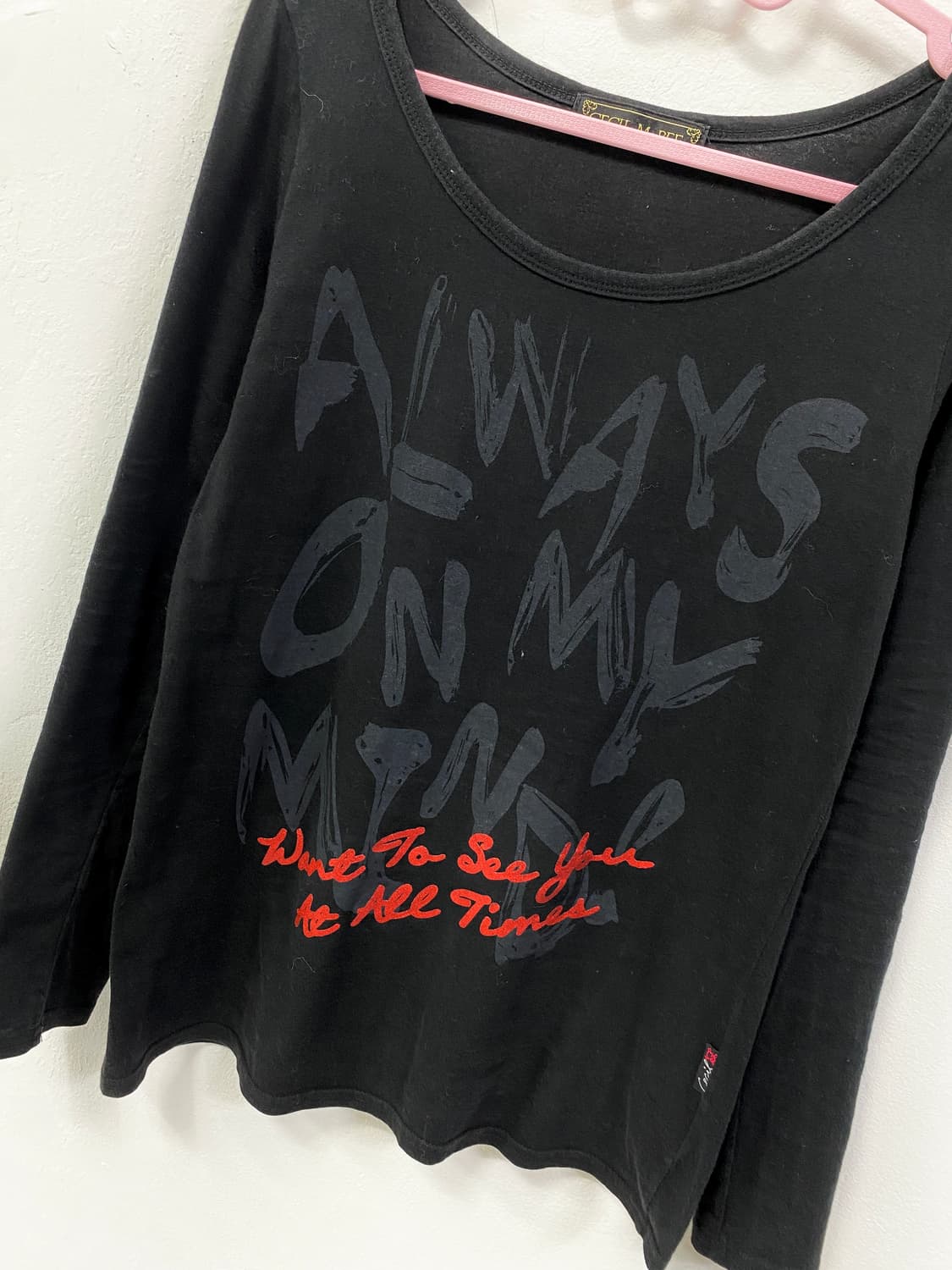 [CECIL MCBEE] 세실맥비 오네갸루 펑크 레터링 롱슬리브 상품이미지5