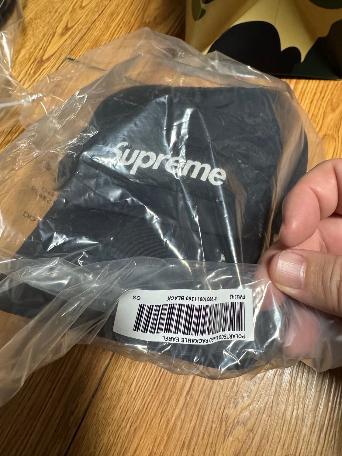 슈프림 폴라텍 이어플랩 캠프캡 블랙 상품이미지4