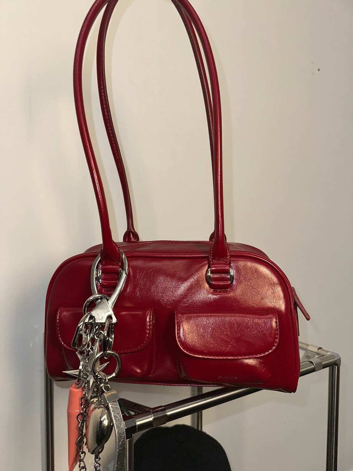 스탠드오일 츄비백 딥레드 숄더백 os 상품이미지4