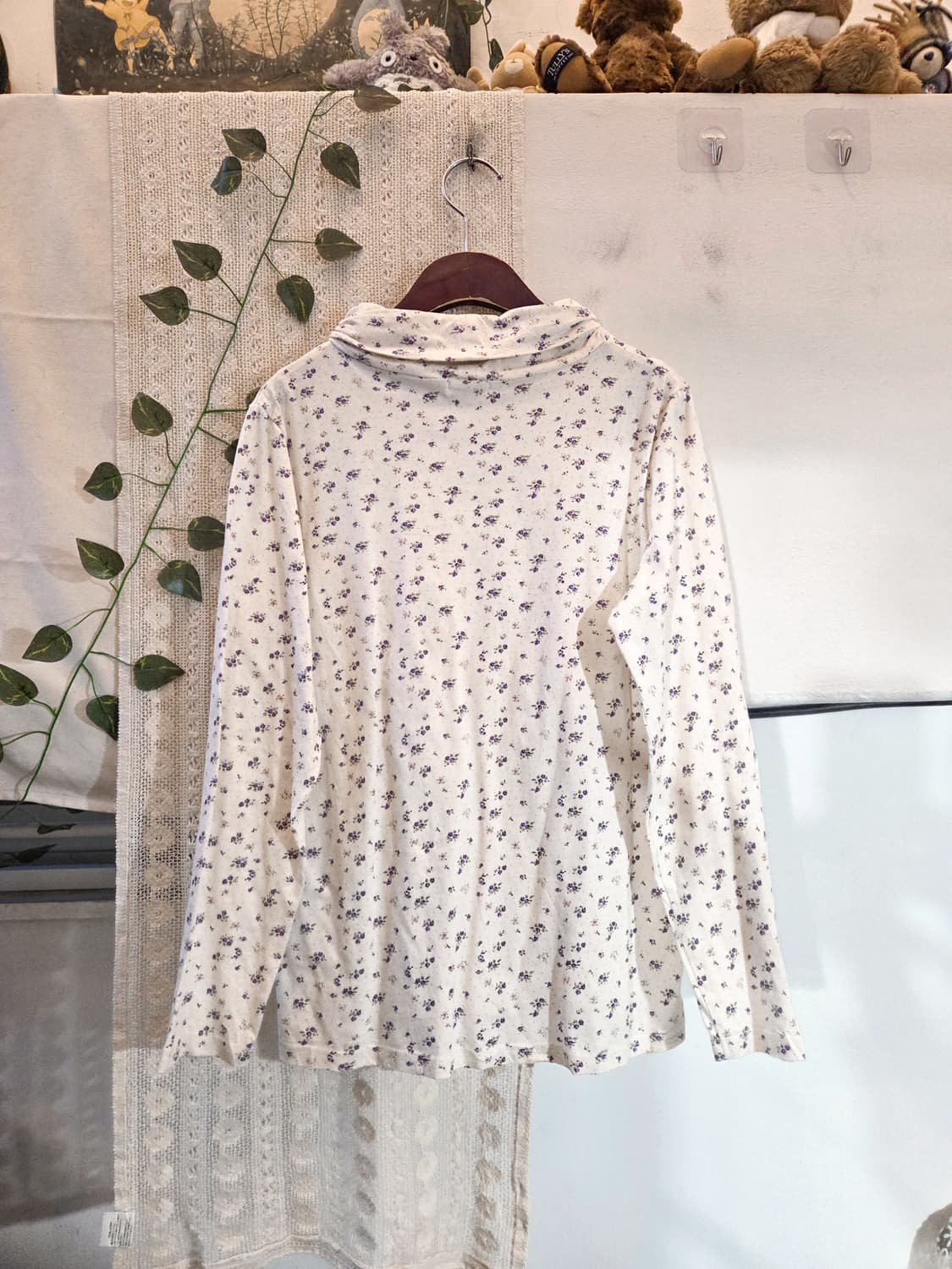 잔꽃 목폴라 슬리브 상품이미지5