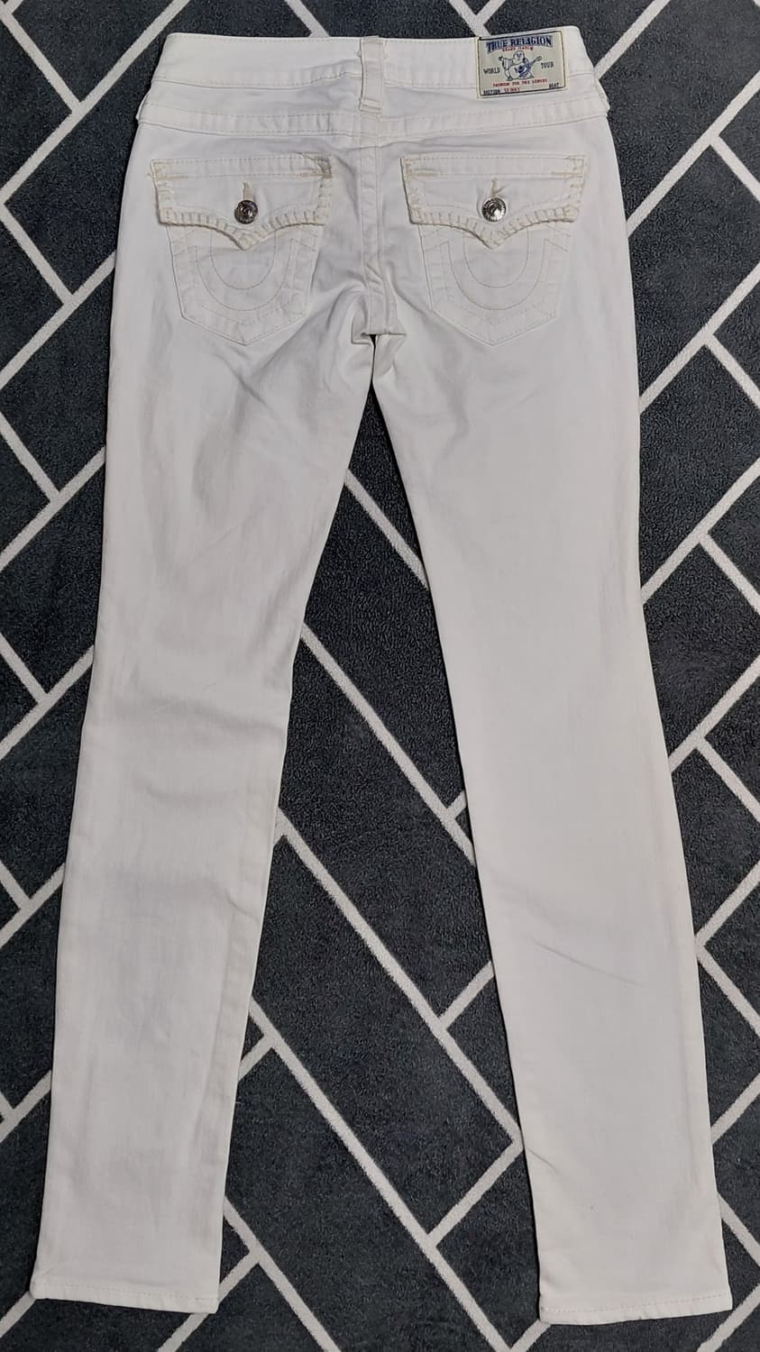 [정품/새상품급] 트루릴리전 휩스티치 화이트 스킨니 데님 (25사이즈) 상품이미지7