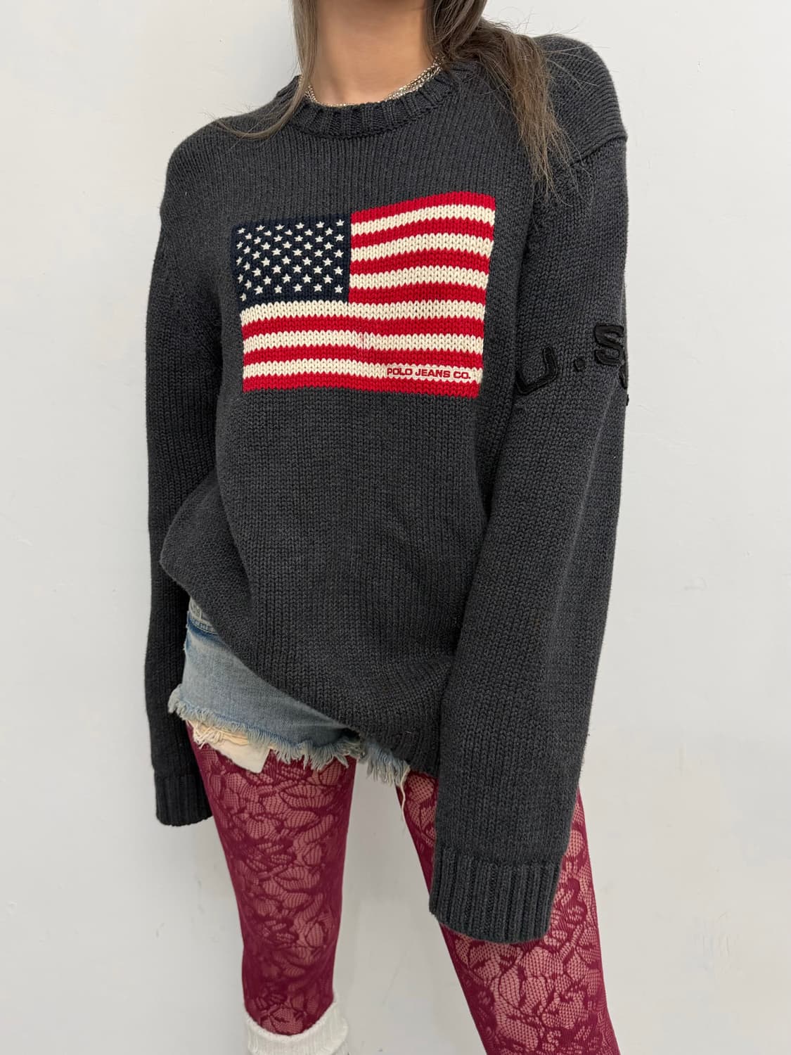 폴로 진스 성조기 니트 상품이미지2