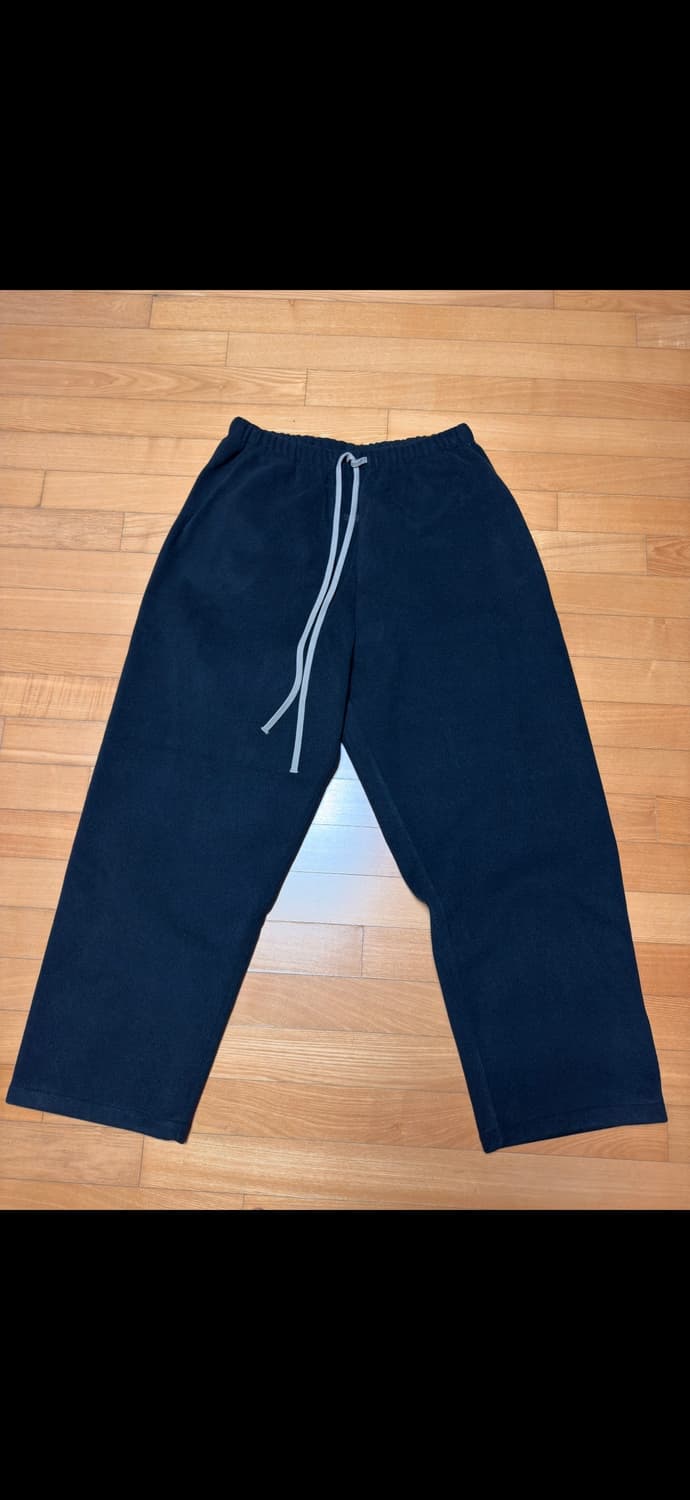 피어오브갓 에센셜 24fw 헤비 파일 와이드 팬츠 블랙 상품이미지2