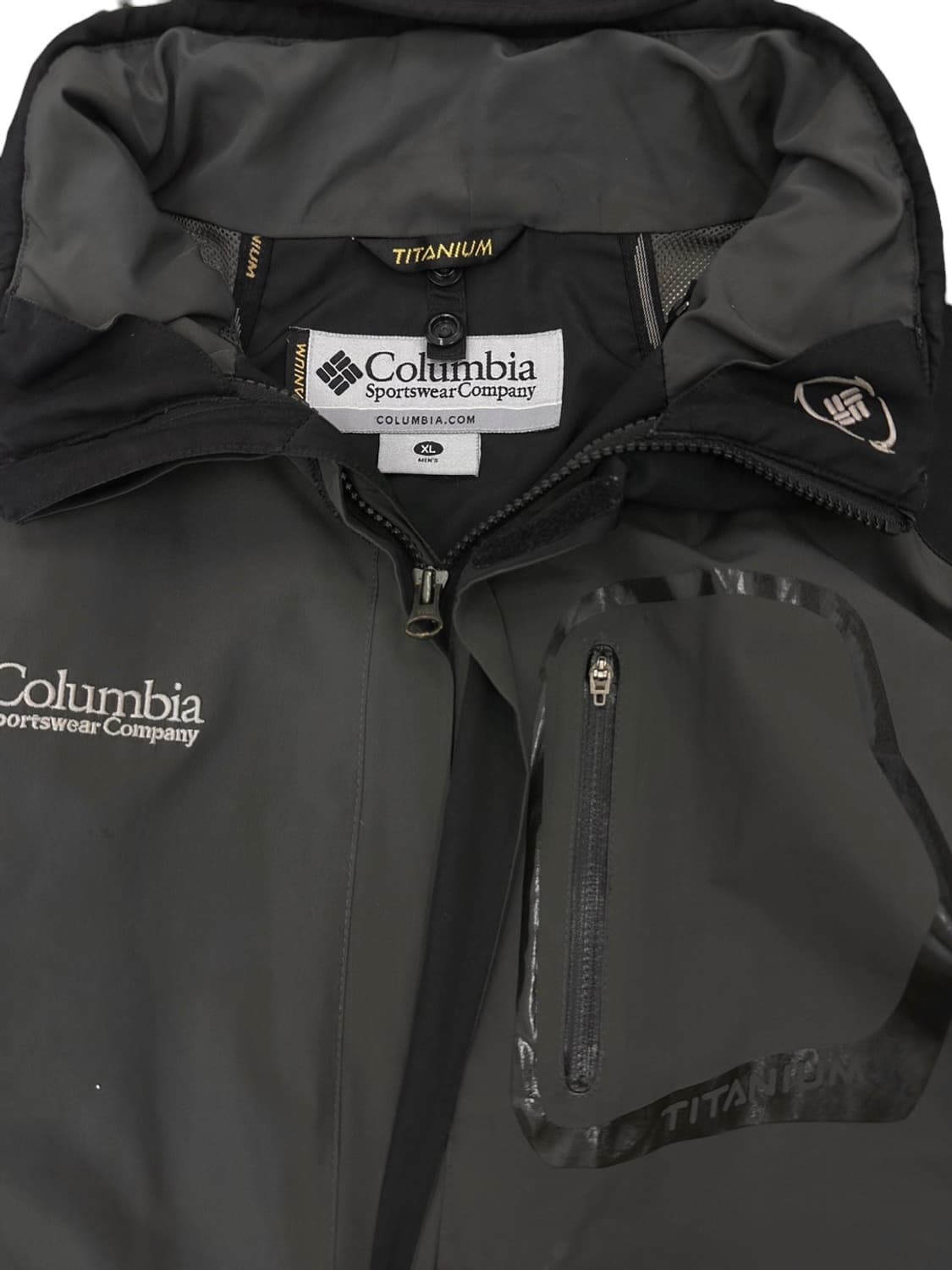 컬럼비아 콜롬비아 고어텍스 바람막이 블랙&카키그레이 (XL) 상품이미지3