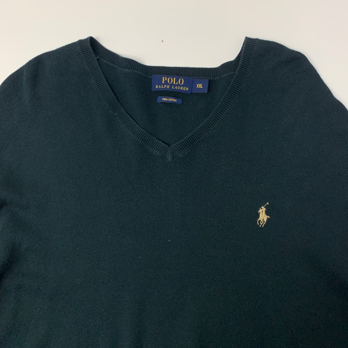 [XXL/정품] 폴로 랄프로렌 브이넥 니트 그린L1-0011 상품이미지3
