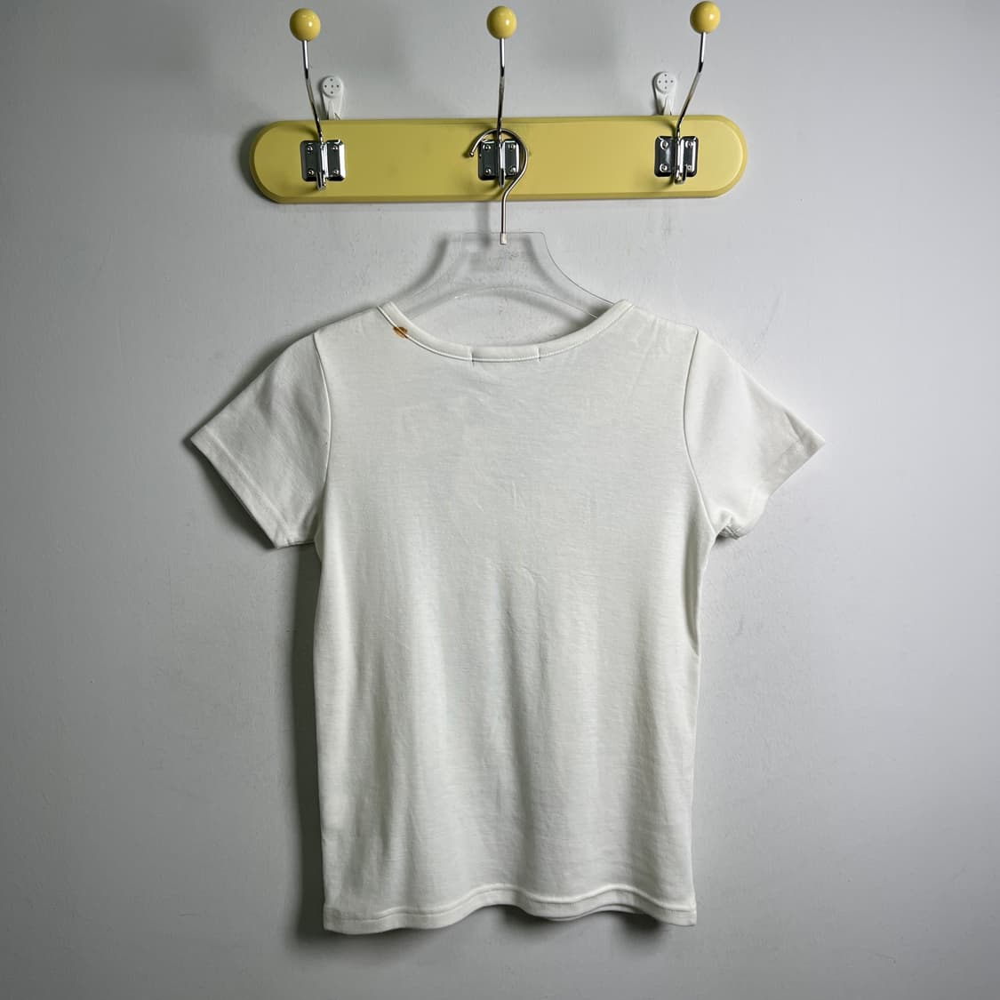 jpn vtg y2k 아일렛 지퍼 펀칭 헨리넥 반팔 티셔츠 M 상품이미지2