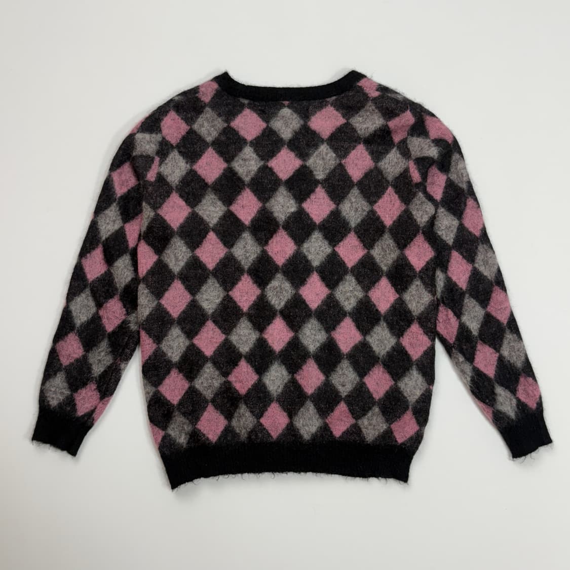 10A/W 와코마리아 아가일 패턴 가디건 상품이미지2