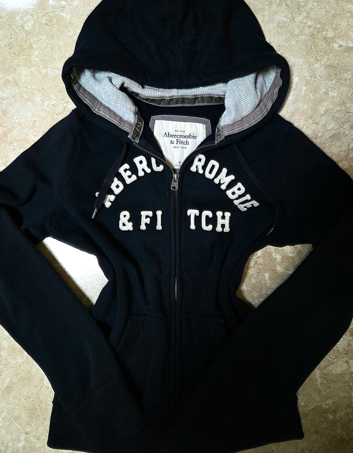 아베크롬비 네이비 딱붙슬림핏 후드집업 M 상품이미지1