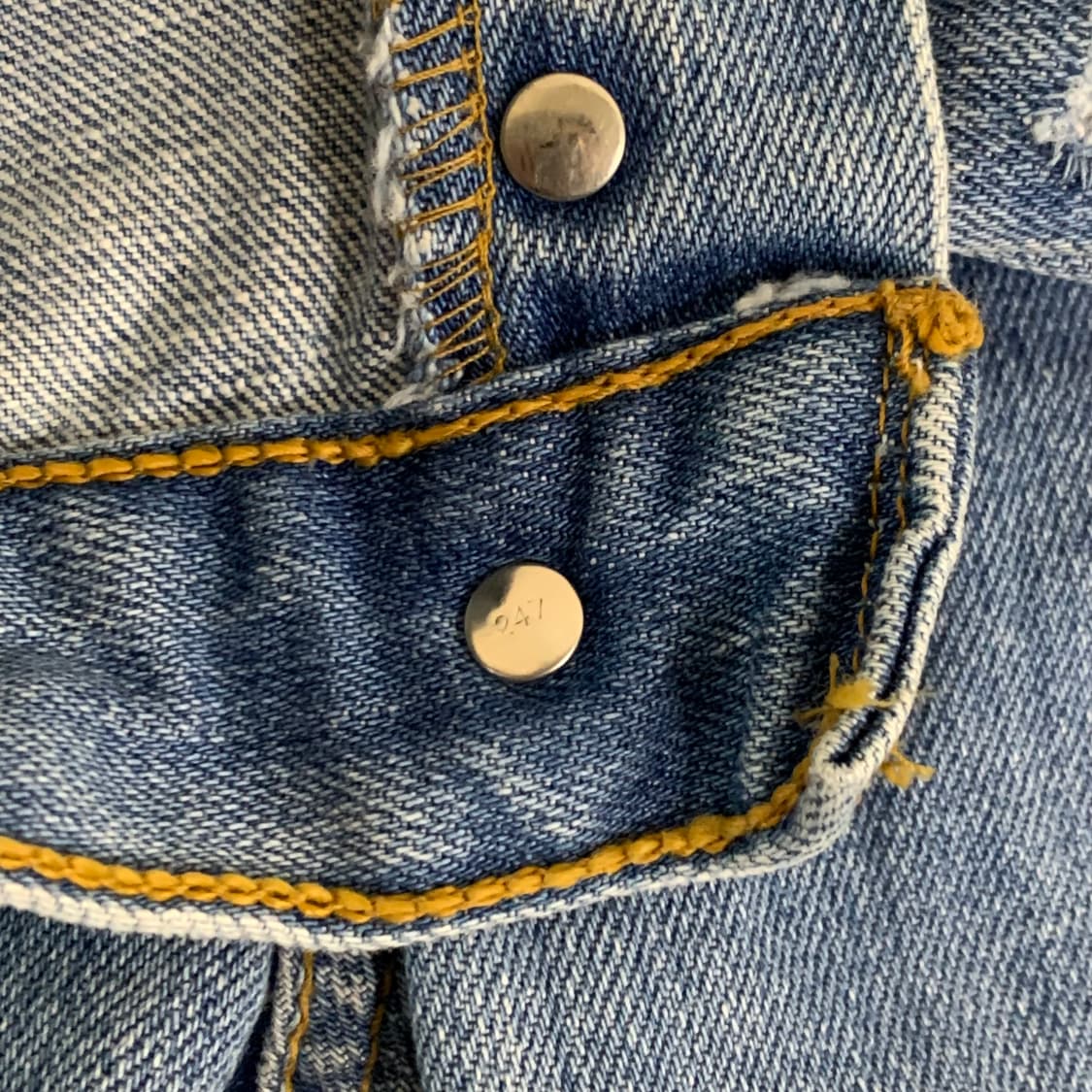 빈티지 리바이스 501 워싱 데님팬츠(29사이즈) 남자청바지 연중청 상품이미지7