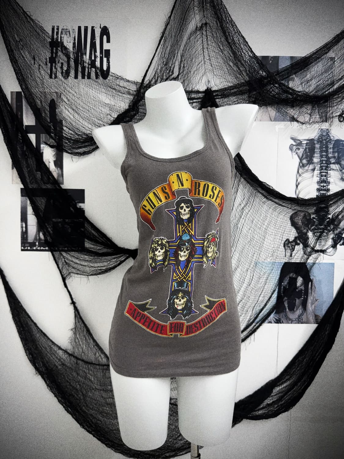 Guns n roses printing sleeveless 상품이미지1