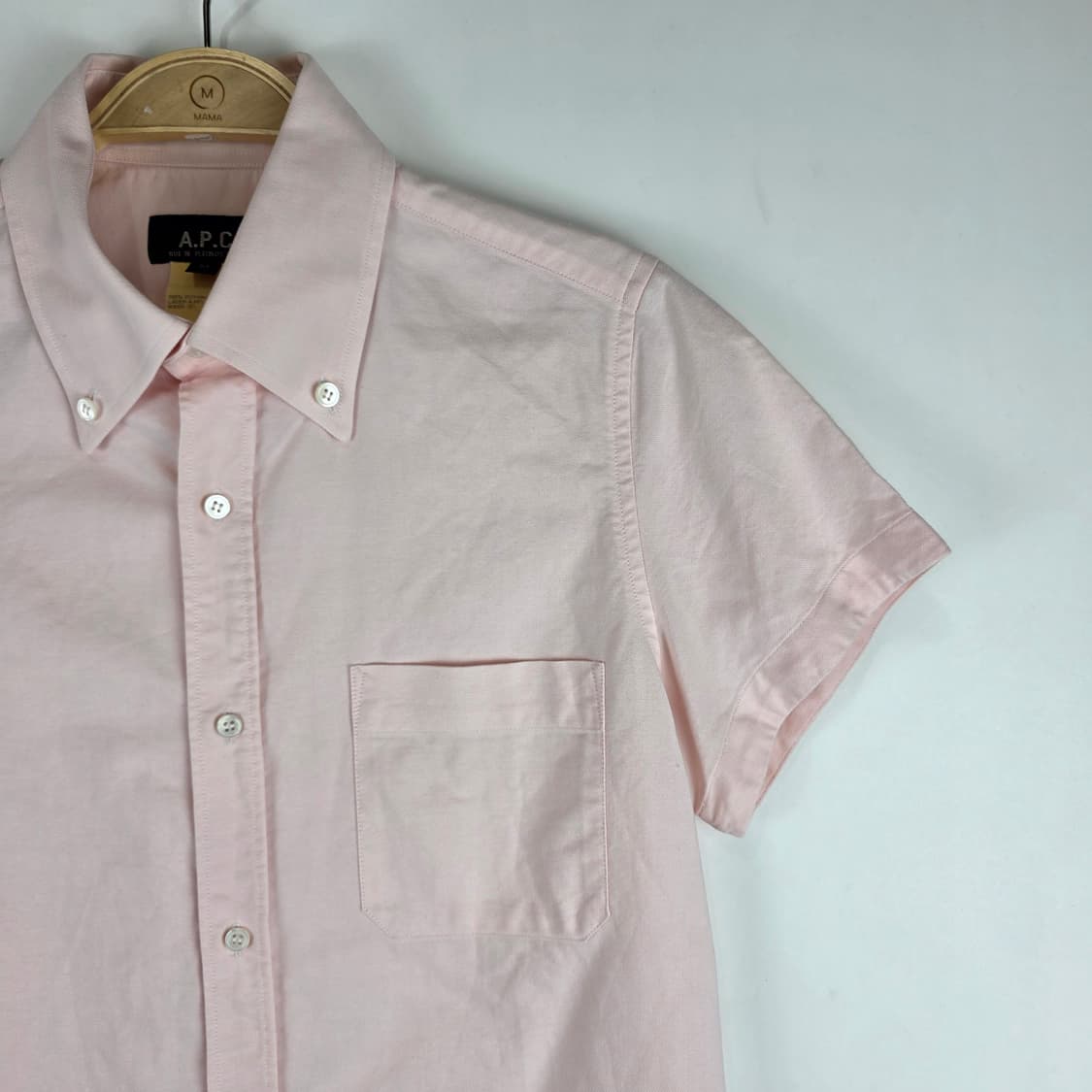 A.P.C 핑크 코튼 셔츠 상품이미지3