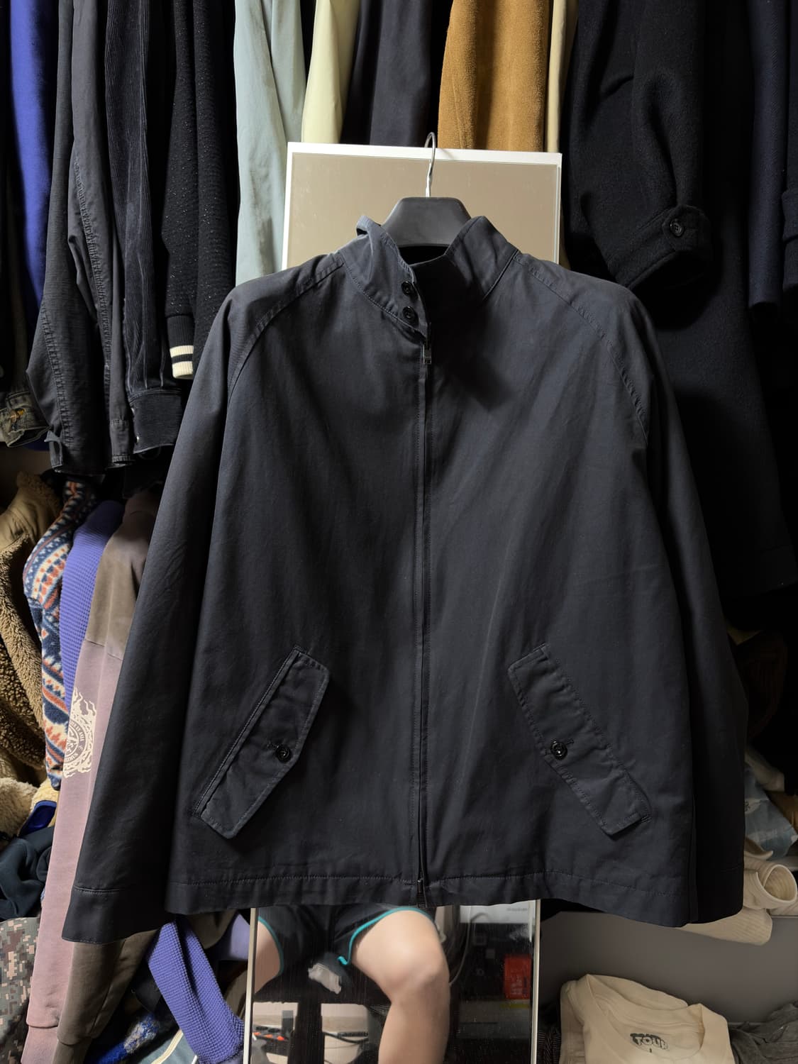 포터리 코튼 해링턴 자켓 다크 네이비 2사이즈 상품이미지1