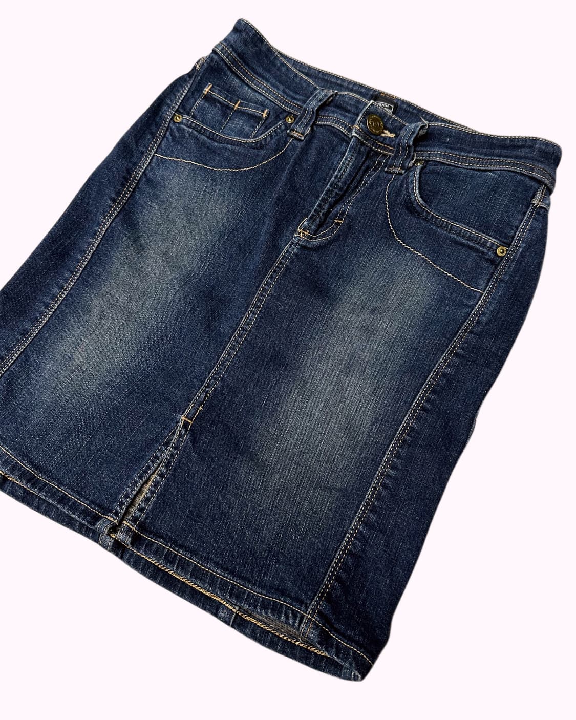C17 pannel line denim skirt 상품이미지3