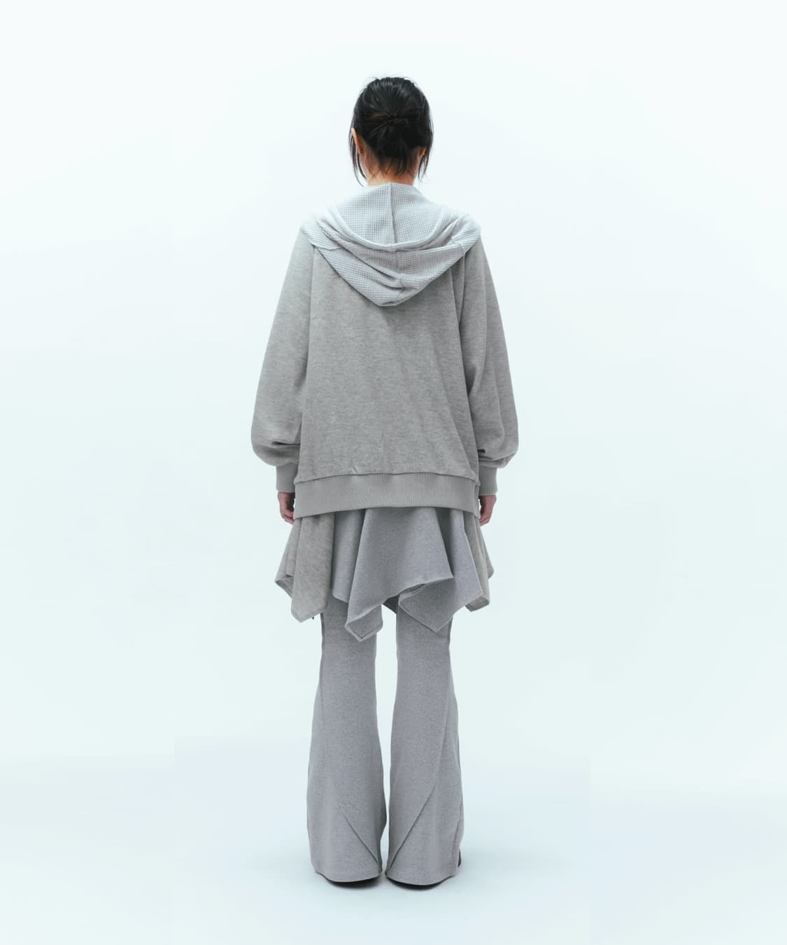 코이세이오 이어머프 후드 집업 라이트 그레이 상품이미지5