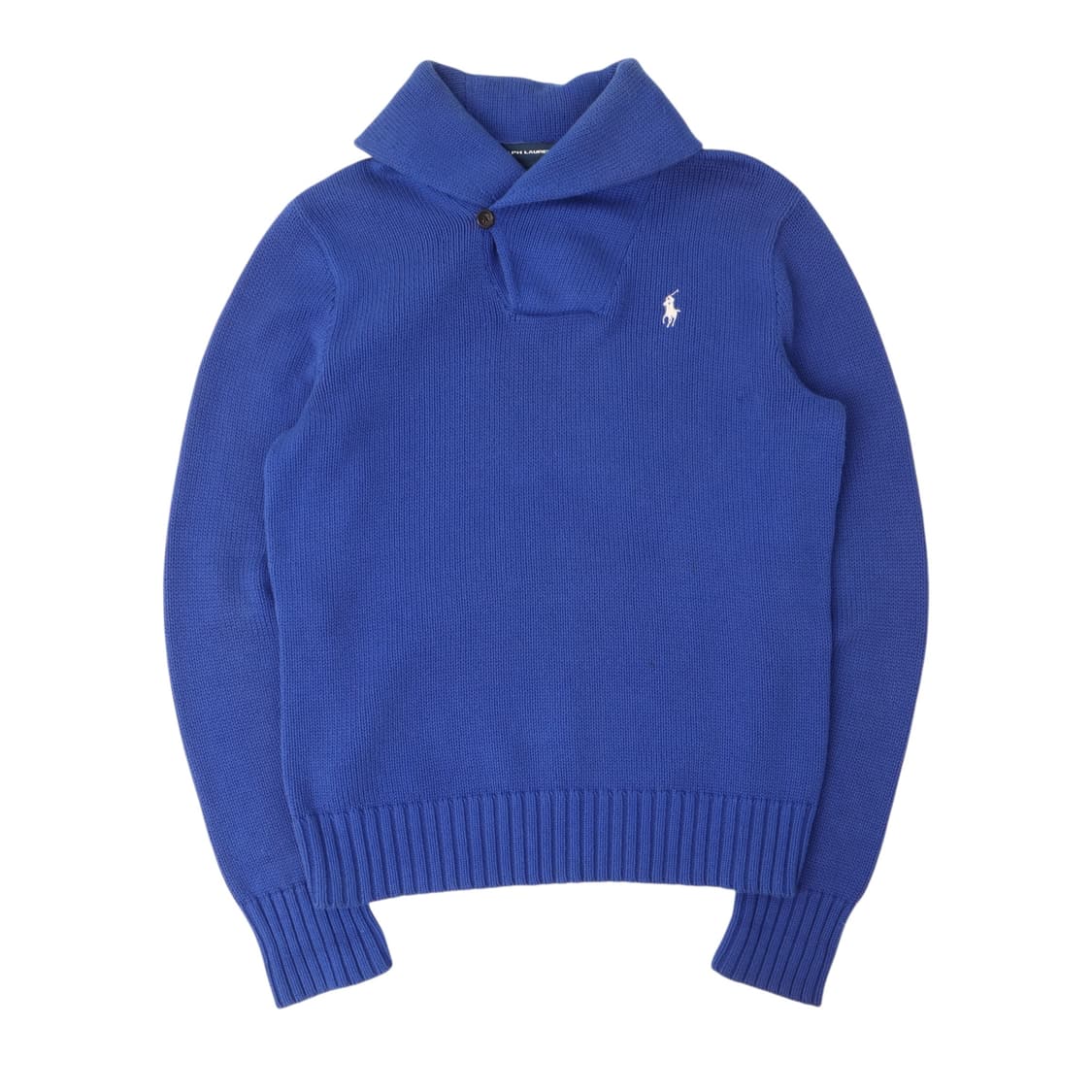 폴로 랄프로렌 우먼스 블루 숄카라 니트 상품이미지1