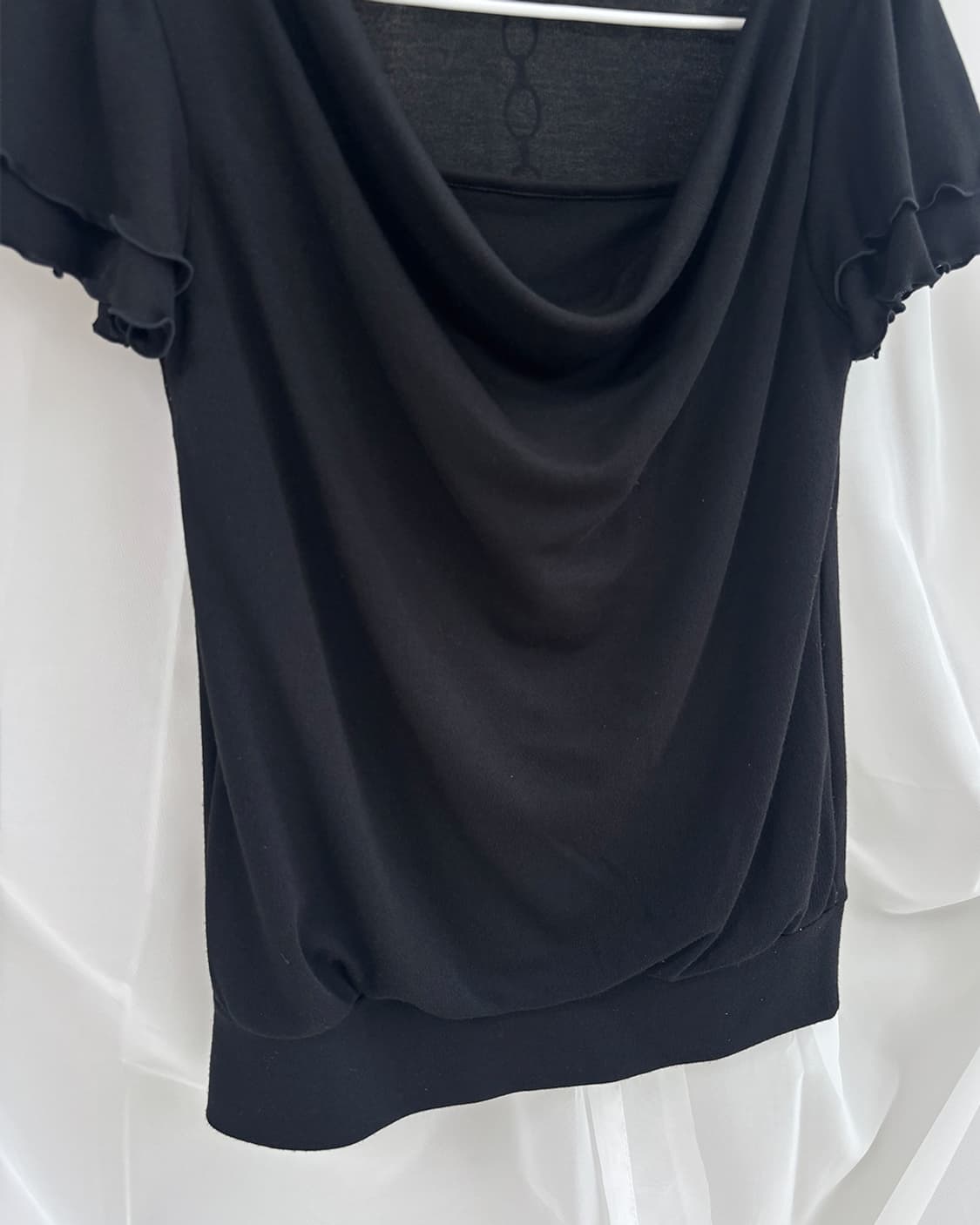 PRASH NOTES neck drape cowl top 상품이미지7