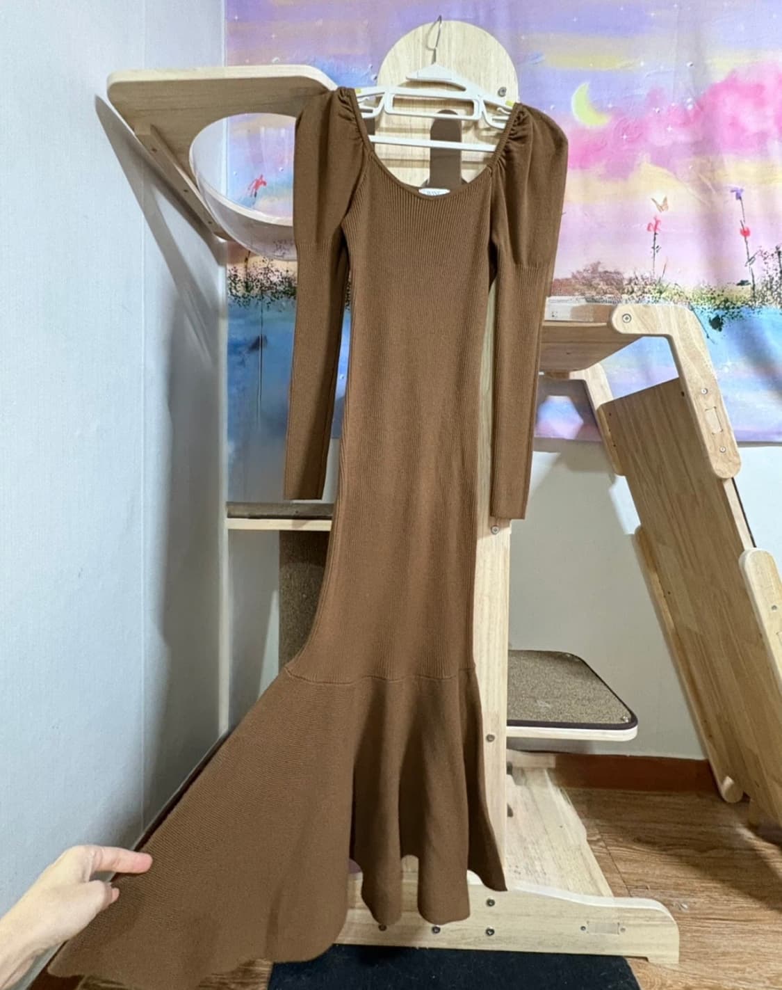 want 머메이드롱퍼프니트원피스 (정가69,000)새옷 상품이미지2