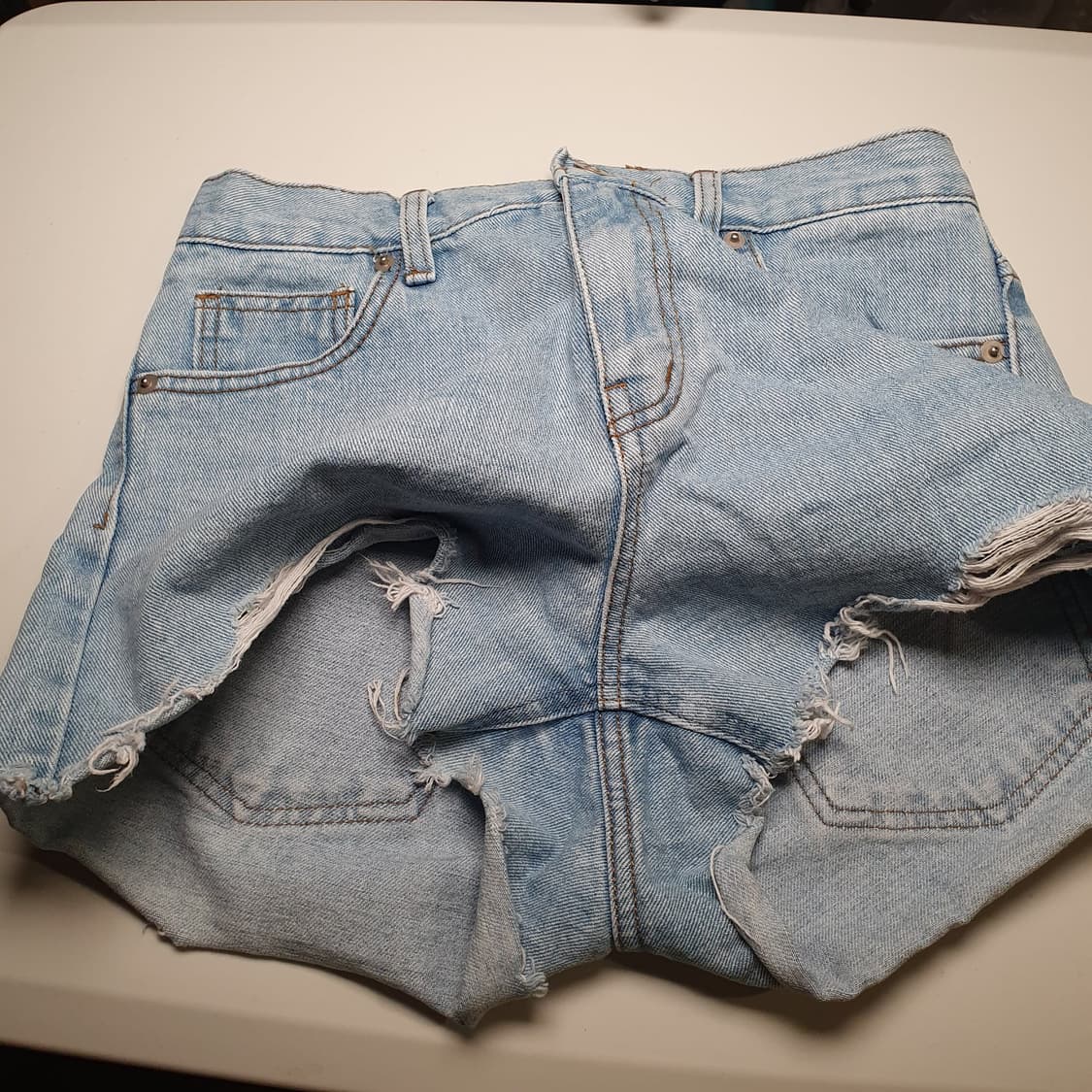 TTOPP DENIM 연청 핫팬츠 L[26]사이즈 2508626 상품이미지4