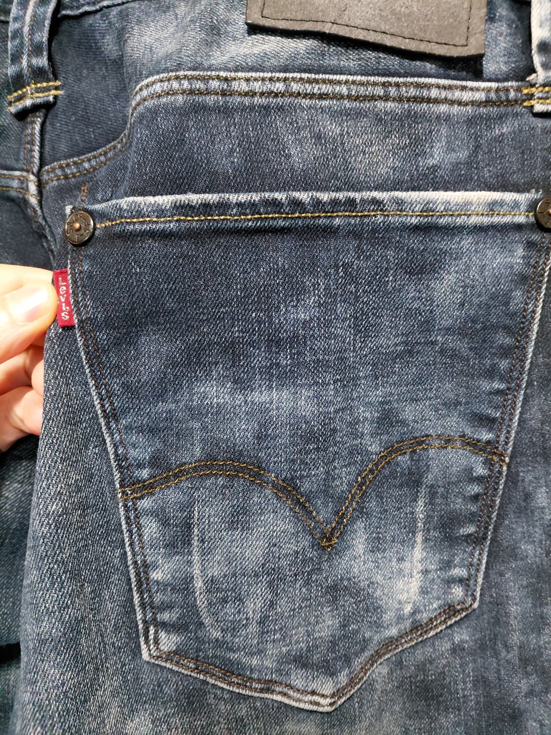 [리바이스]PCL16B 워싱 데님 청바지 32사이즈  상품이미지3