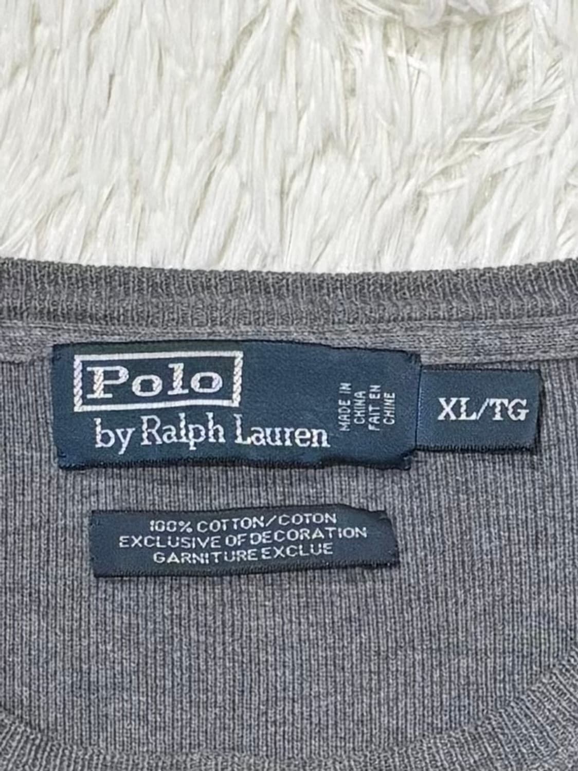 폴로랄프로렌 버건디포니 그레이 니트 상품이미지6