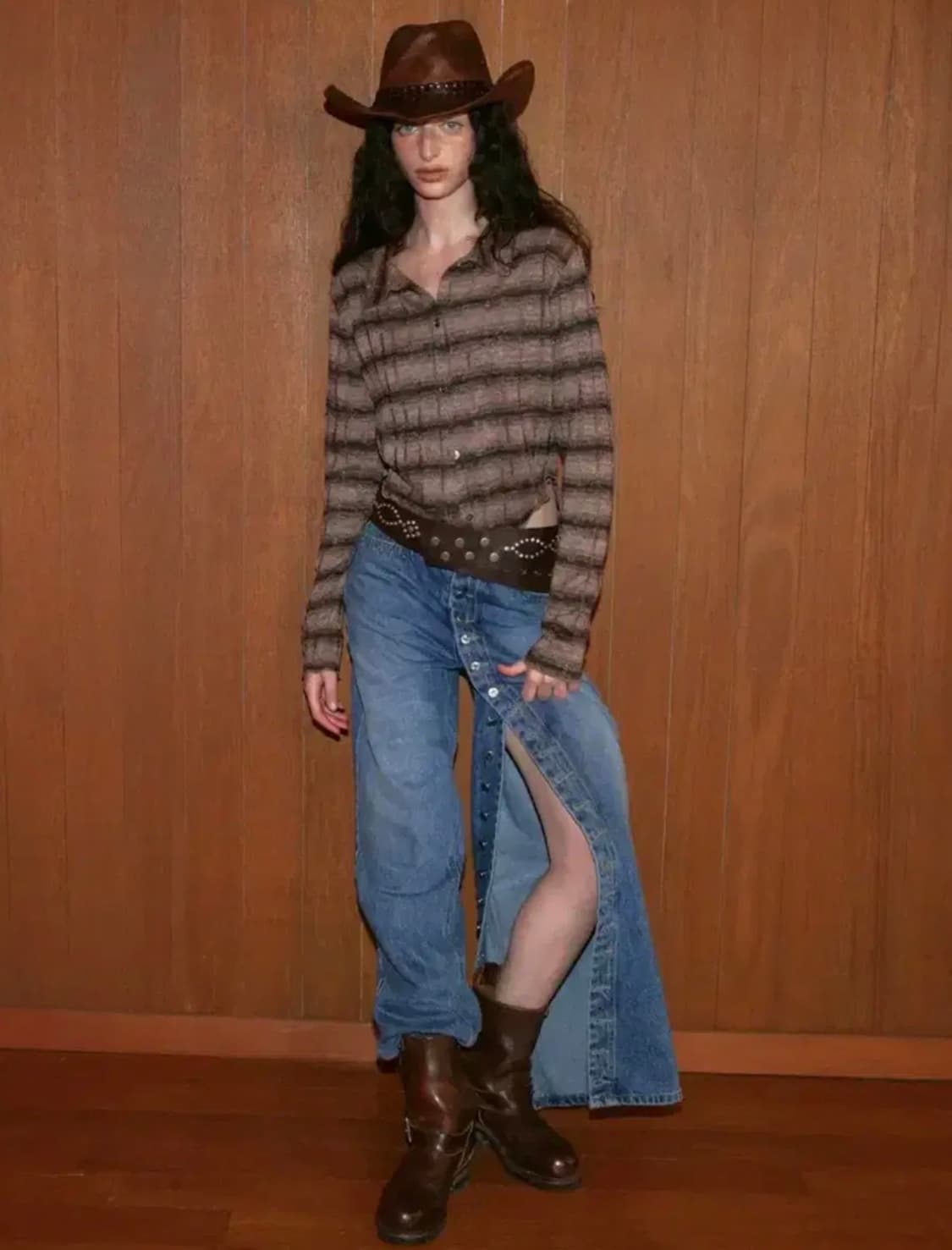 폴리수엠 LONG BUTTON FLY JEANS 2size 상품이미지1