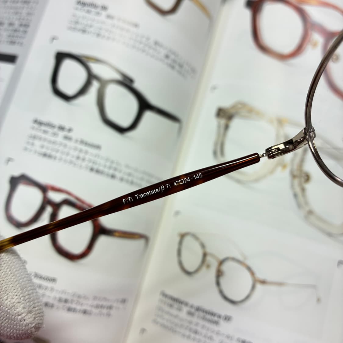 일본 후쿠이 사바에 티타늄 새들브릿지 안경 상품이미지6