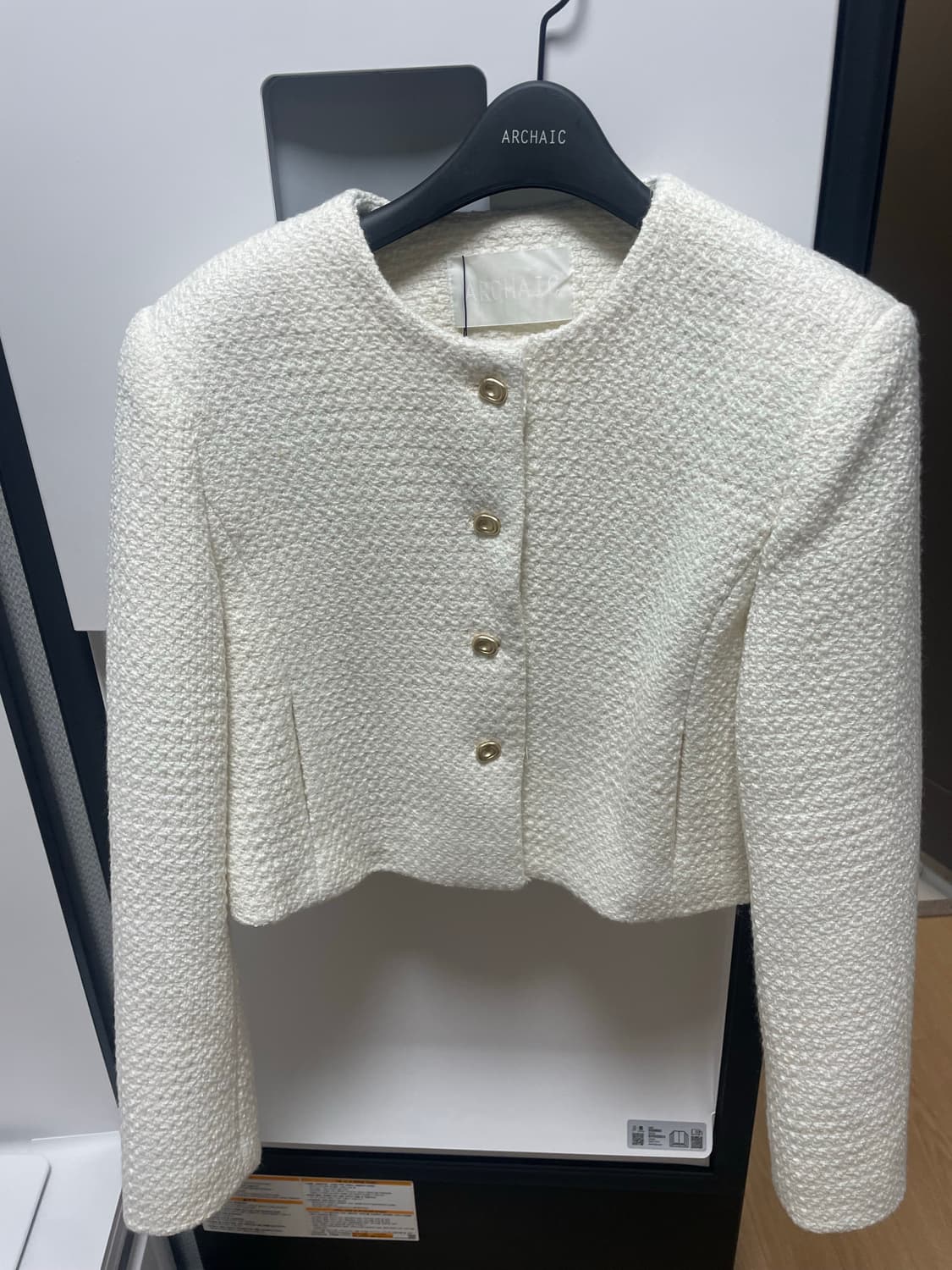 아르카익 concept tweed jacket_ivory M 상품이미지5