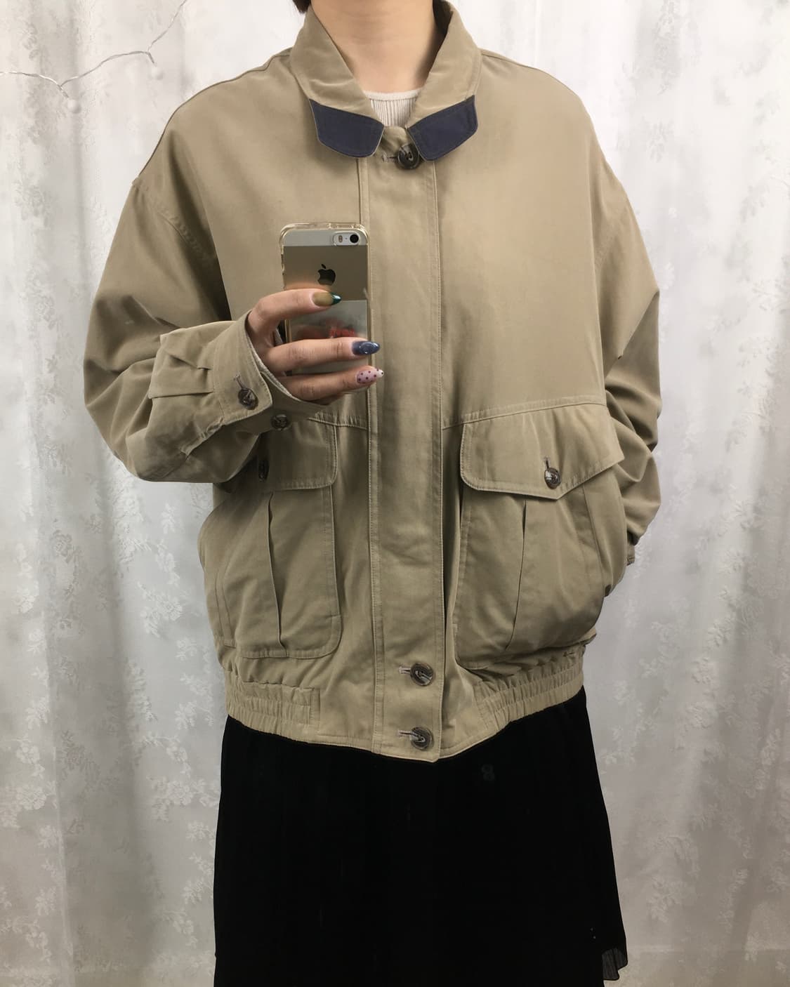 Bayronald Two-Tone Collar Blouson 상품이미지10