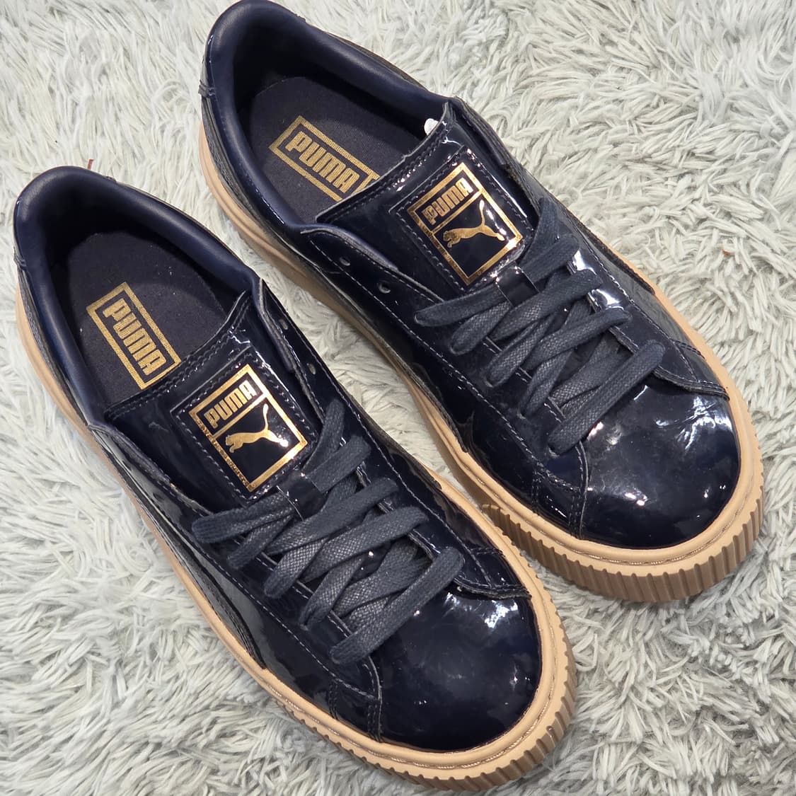 3a-11:푸마 바스켓 플랫폼 (24cm)-상태굿 상품이미지5