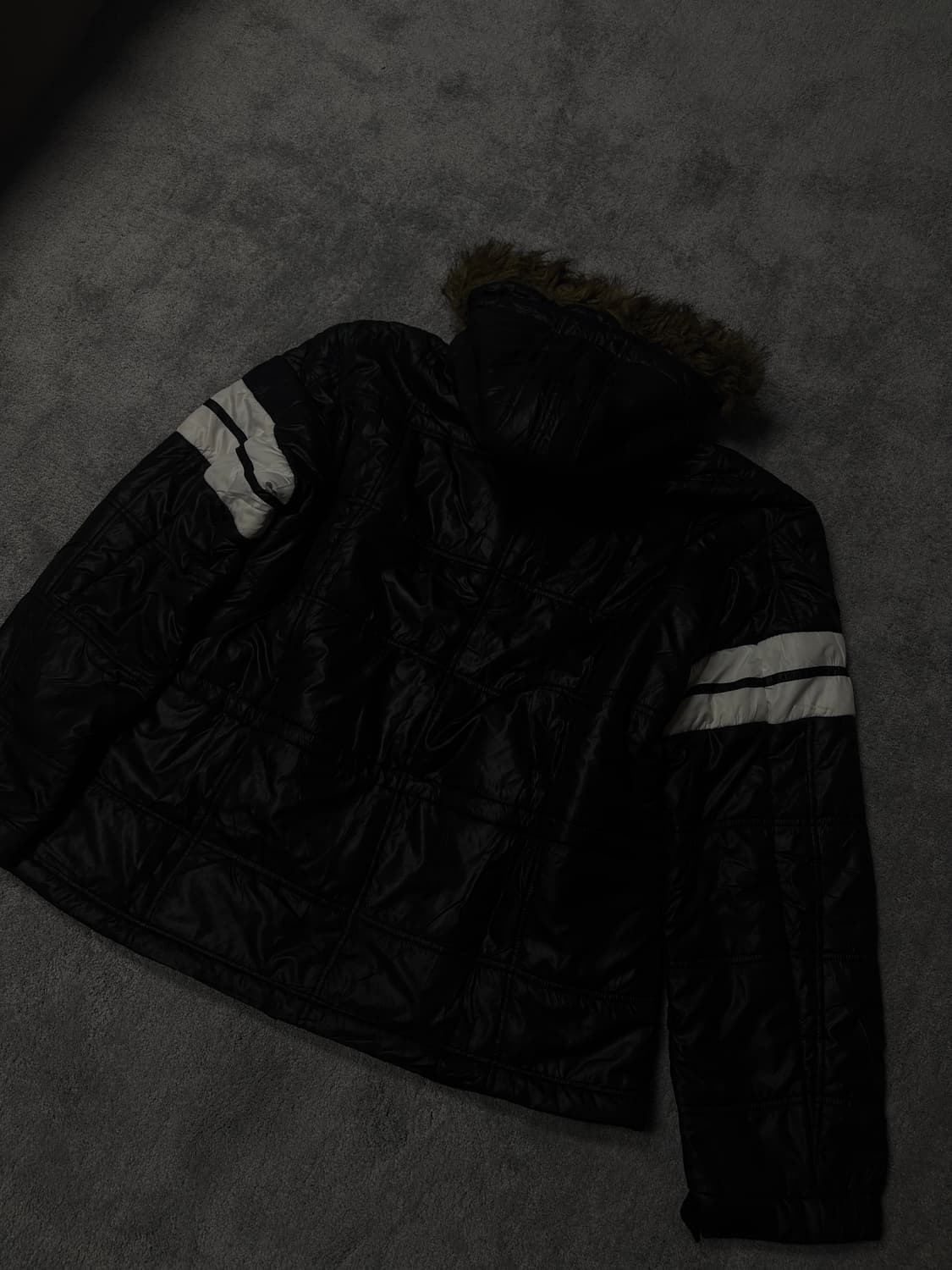 Vintage Y2K punk fur hood coat 상품이미지4