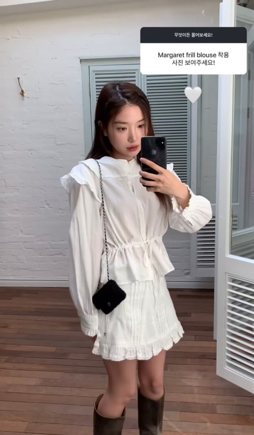 더바넷 Tweed Chain Belt Mini Bag_Black 상품이미지2