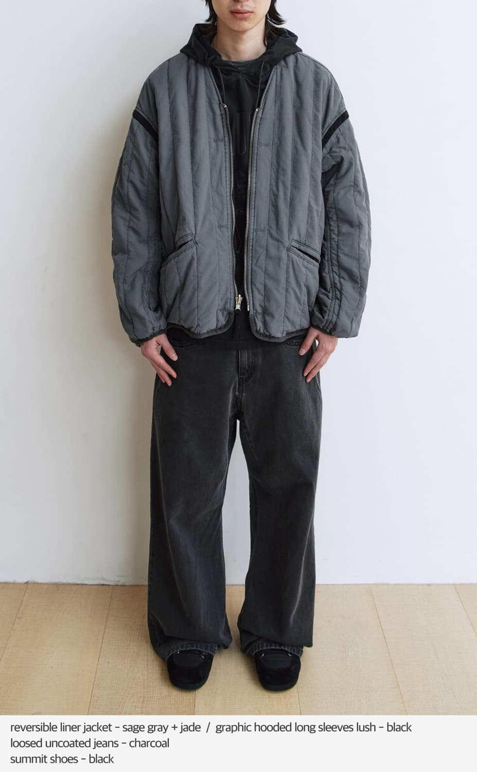 [3] 폴리테루 언코티드진 차콜 상품이미지1