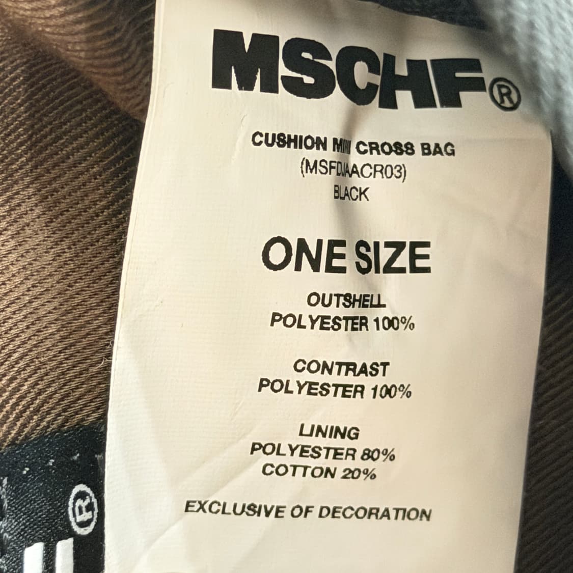 미스치프 쿠션 미니 크로스백 가방 블랙 상품이미지5