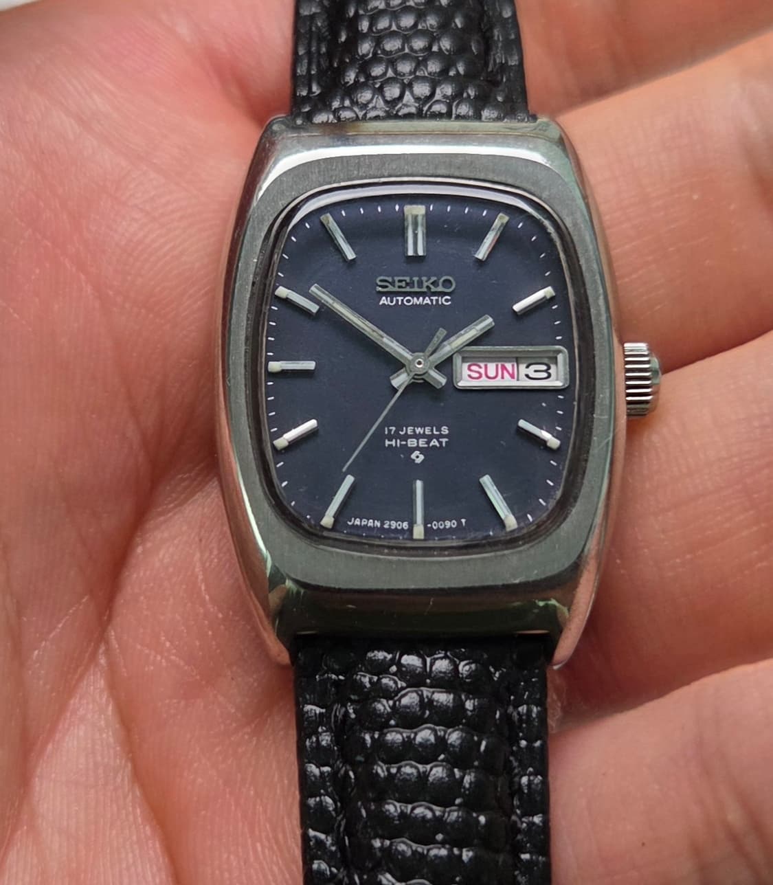 레어] 빈티지 세이코 하이비트 오리지널 블루청판 데이데이트 여성용 
 상품이미지6