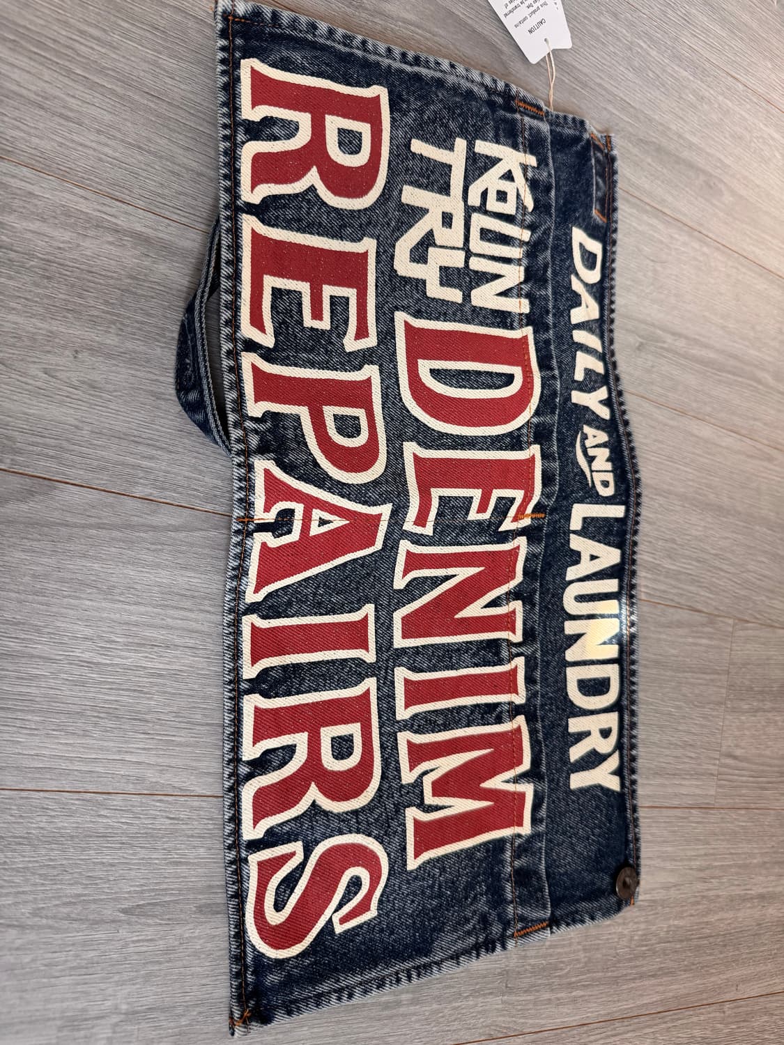 (새상품) 캐피탈 컨트리 13온즈 데님 데미지 데님 리페어 앞치마 상품이미지2