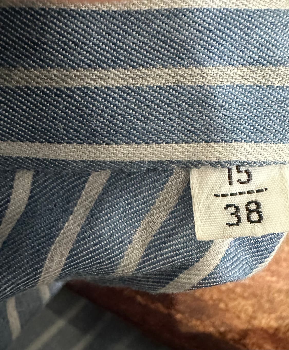 키톤 나폴리 그레이 화이트 스트라이프 셔츠 상품이미지5