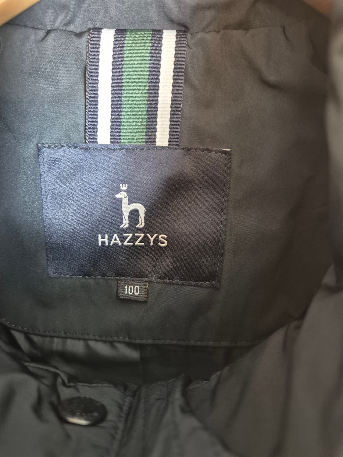 Hazzys 남성 네이비 바람막이 점퍼 100 상품이미지3