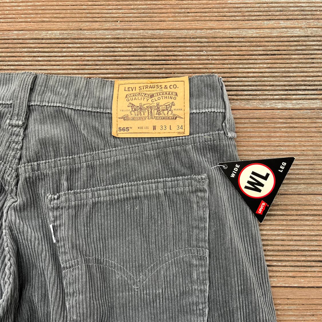 [33X34] 90s 빈티지 리바이스 565 코듀로이 상품이미지5