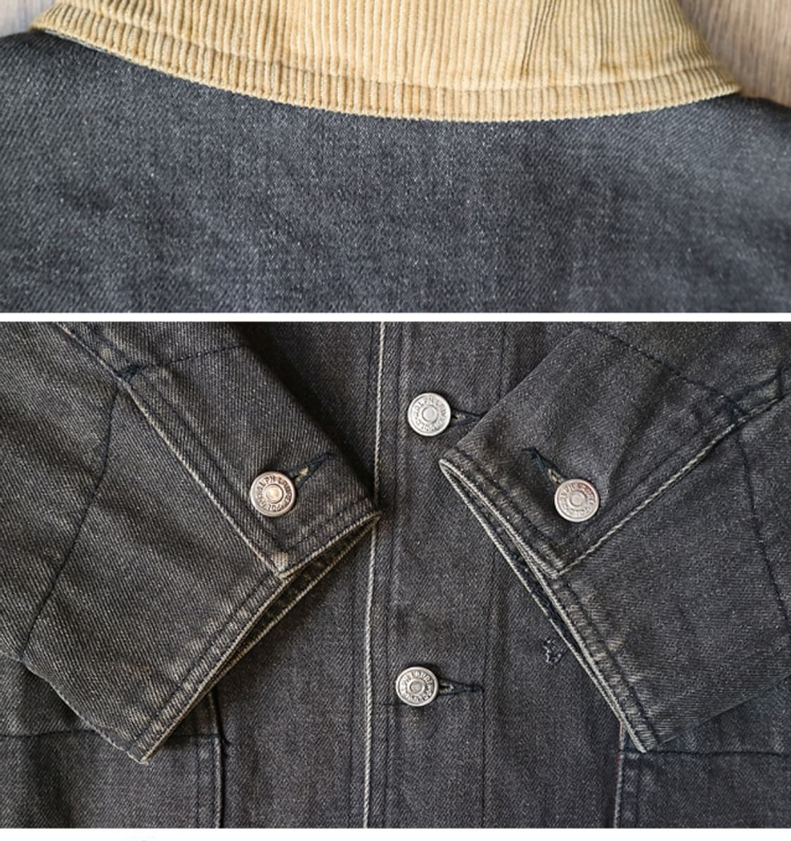 랄프로렌 컨츄리 윙카라 빈티지 데님 워크자켓 RRL 더블알엘 전신 상품이미지7