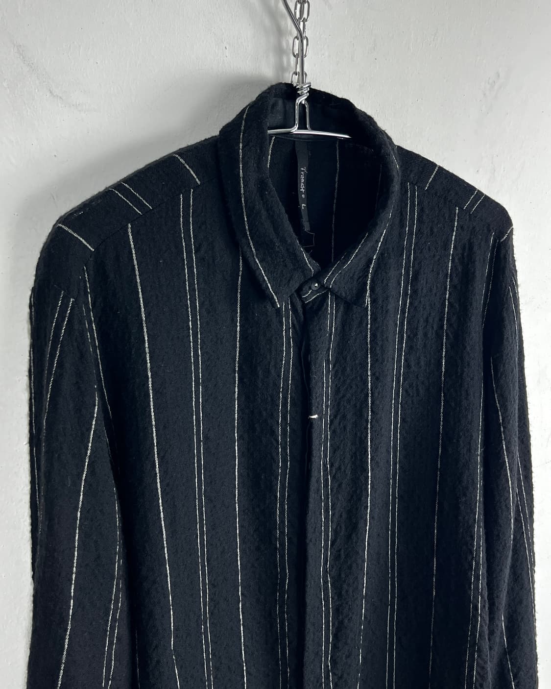 Transit Uomo Wool Stripe Shirts 상품이미지1