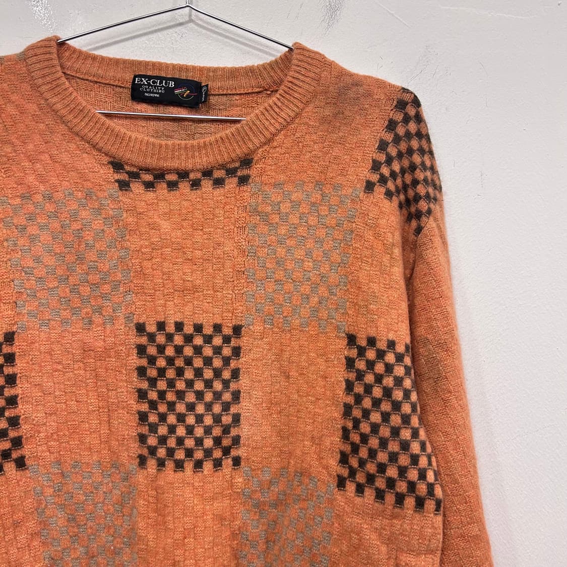 엑스 클럽 재팬빈티지 울 패턴 라운드 니트 상품이미지1