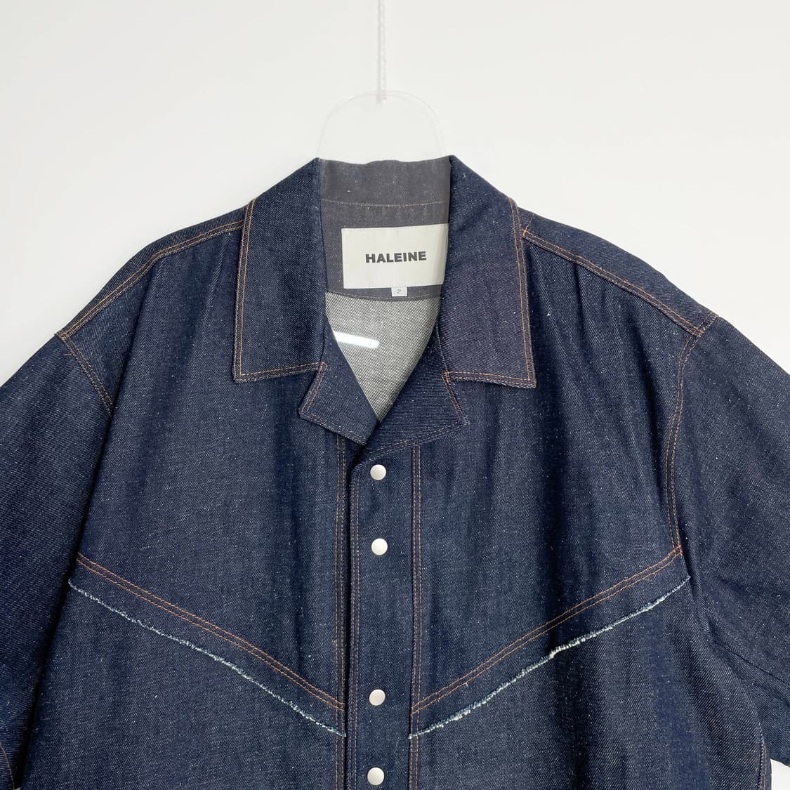 C1 알렌느 INDIGO V-cutoff shirts jacket 2 상품이미지2