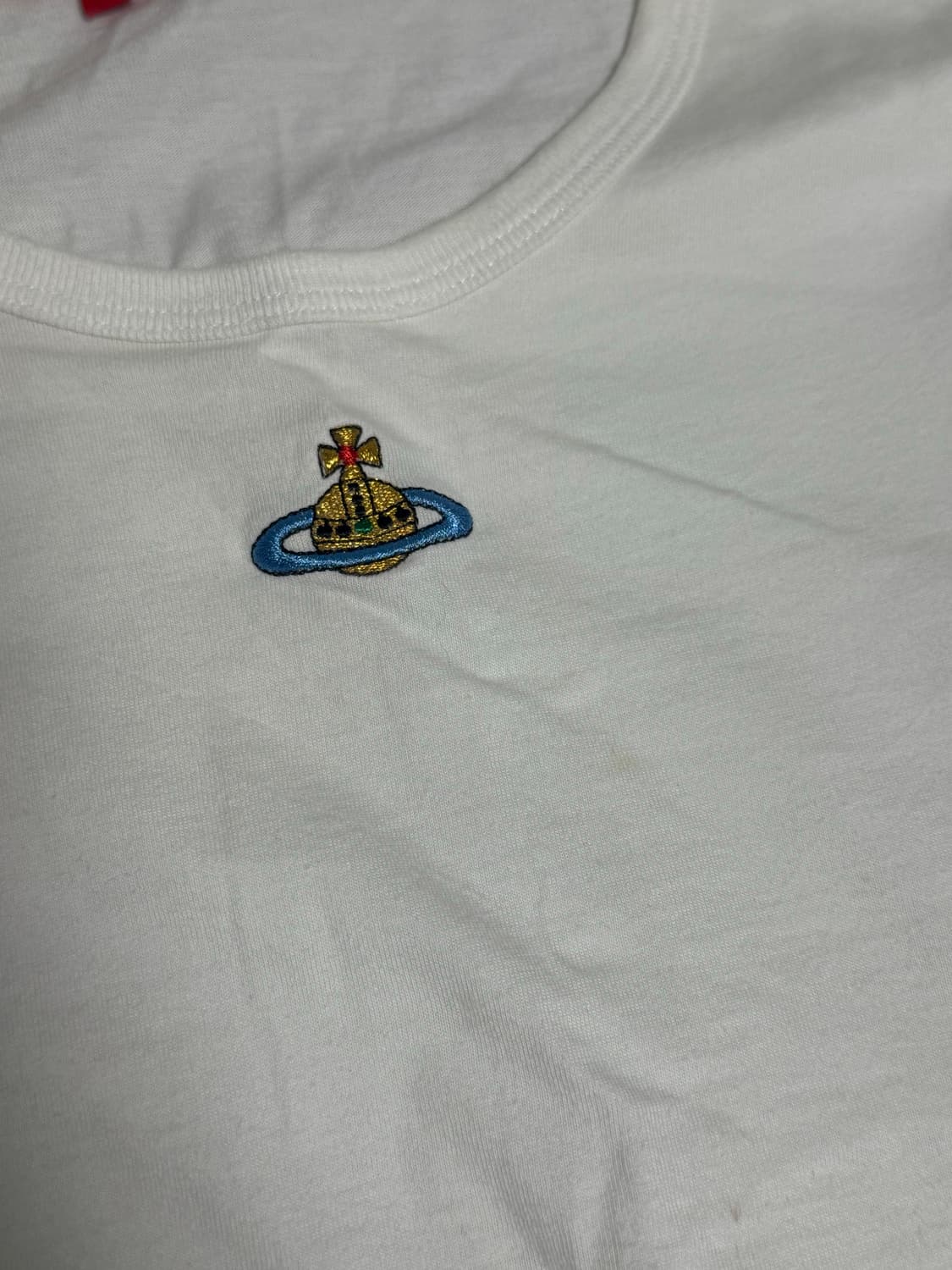 비비안웨스트우드 레드라벨 화이트 반팔 상품이미지3